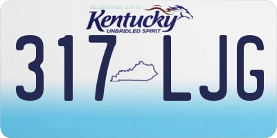 KY license plate 317LJG