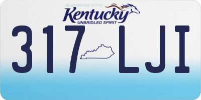 KY license plate 317LJI