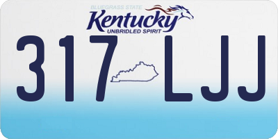 KY license plate 317LJJ