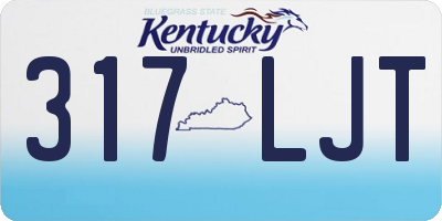 KY license plate 317LJT