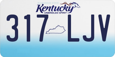 KY license plate 317LJV