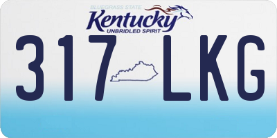 KY license plate 317LKG
