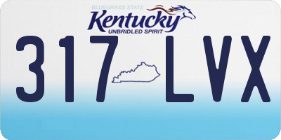 KY license plate 317LVX