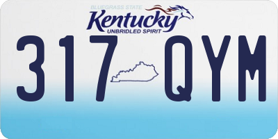 KY license plate 317QYM