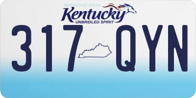 KY license plate 317QYN
