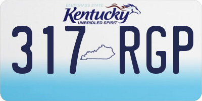 KY license plate 317RGP