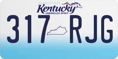 KY license plate 317RJG