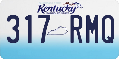 KY license plate 317RMQ