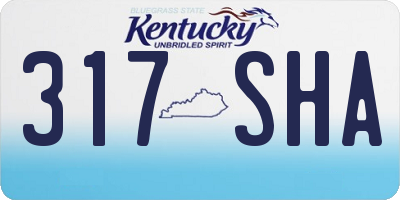 KY license plate 317SHA