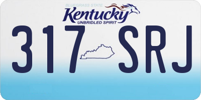KY license plate 317SRJ
