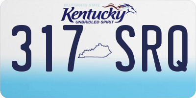KY license plate 317SRQ