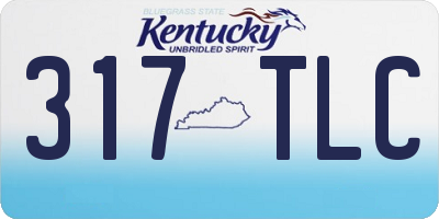 KY license plate 317TLC