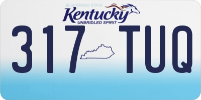 KY license plate 317TUQ