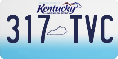 KY license plate 317TVC