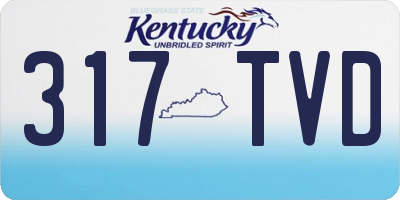 KY license plate 317TVD