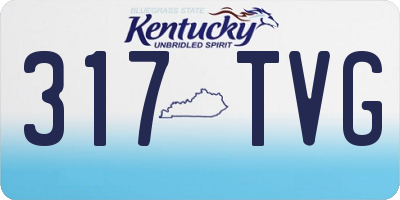 KY license plate 317TVG