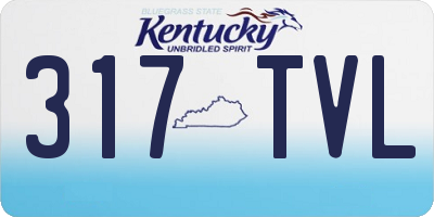 KY license plate 317TVL