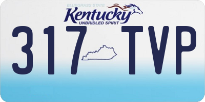 KY license plate 317TVP