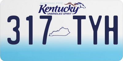 KY license plate 317TYH