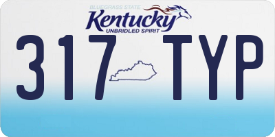 KY license plate 317TYP