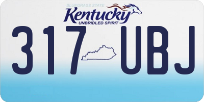 KY license plate 317UBJ