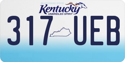 KY license plate 317UEB