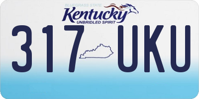 KY license plate 317UKU