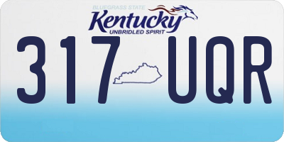 KY license plate 317UQR