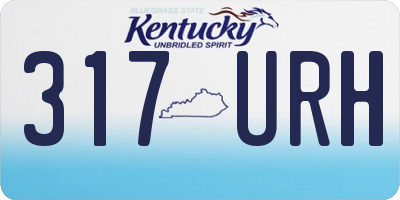 KY license plate 317URH