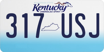 KY license plate 317USJ