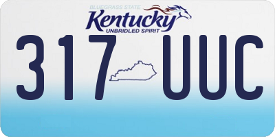 KY license plate 317UUC