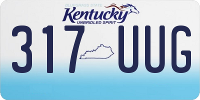 KY license plate 317UUG