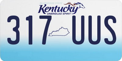 KY license plate 317UUS