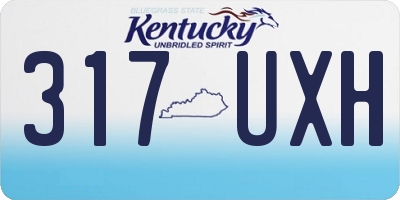 KY license plate 317UXH
