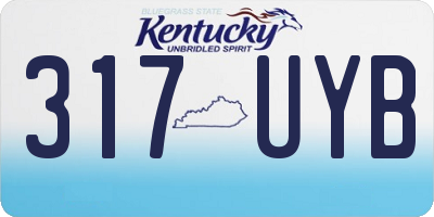 KY license plate 317UYB