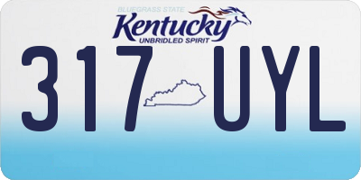 KY license plate 317UYL