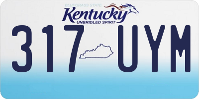 KY license plate 317UYM