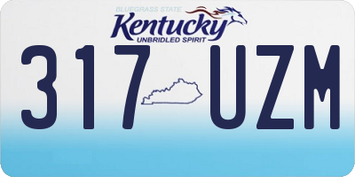 KY license plate 317UZM