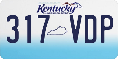 KY license plate 317VDP