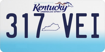 KY license plate 317VEI