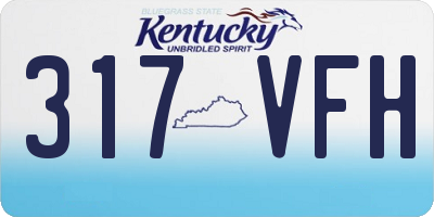 KY license plate 317VFH