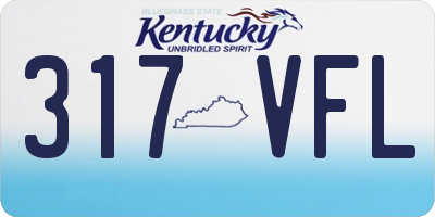 KY license plate 317VFL