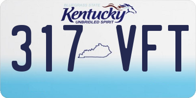 KY license plate 317VFT