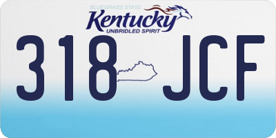 KY license plate 318JCF