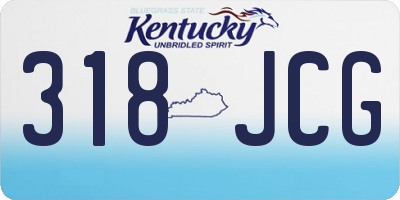 KY license plate 318JCG