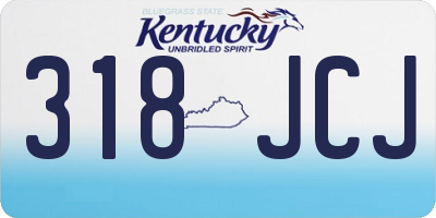 KY license plate 318JCJ