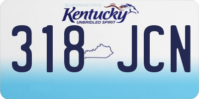 KY license plate 318JCN