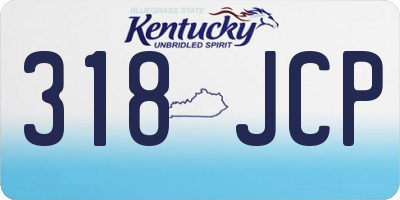 KY license plate 318JCP