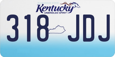 KY license plate 318JDJ