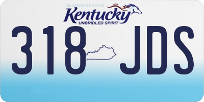 KY license plate 318JDS